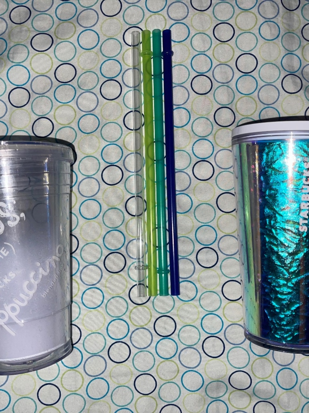 Starbucks 2012 Frosted Frappuccino & 2019 Iridescent Holographic Foil Bundle